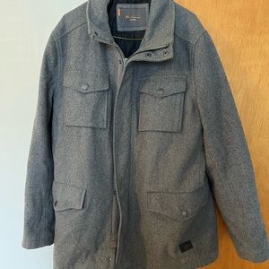 Ben Sherman Grey Peacoat